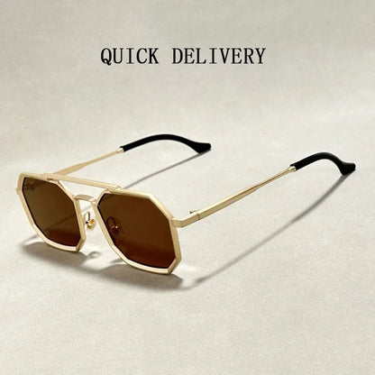 "Occhio Metallico" – Square Retro Sunglasses By Enzo Bellari®