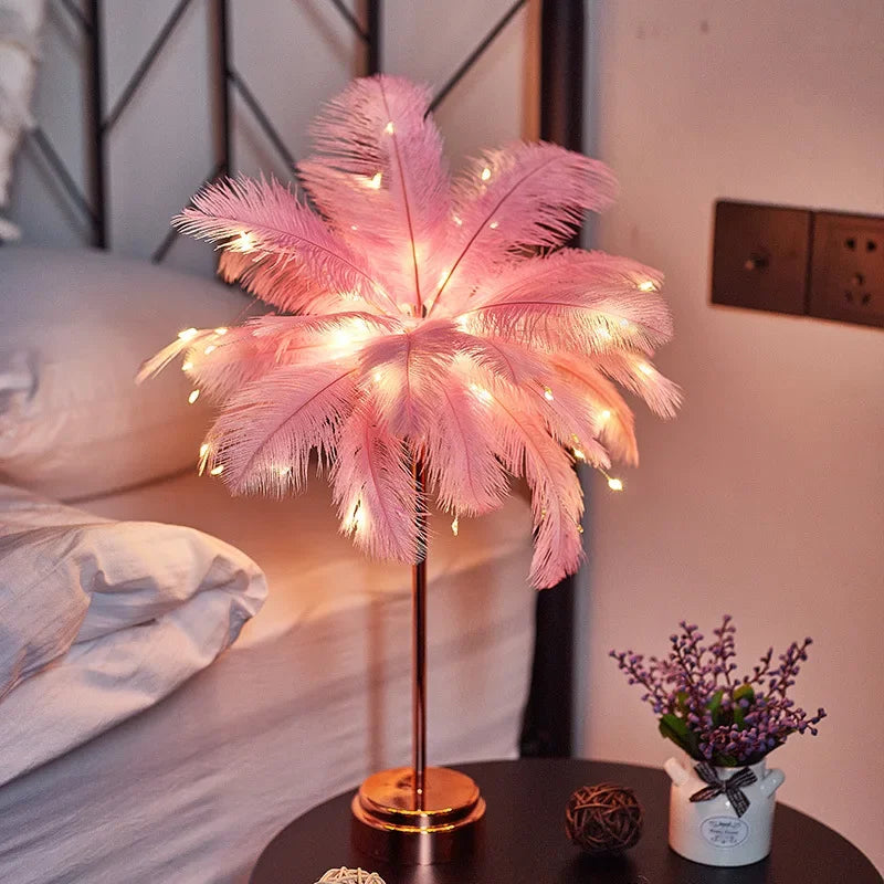 "Luce Leggera" – LED Feather Table Lamp By Enzo Bellari®