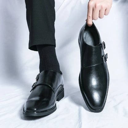 "Fior di Vento" – Classic Monk Leather ShoesBy Enzo Bellari®