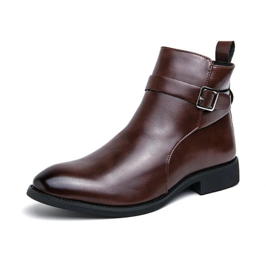 "Classe Eterna" – Chelsea Leather Boots By Enzo Bellari®
