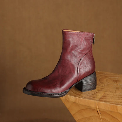 "Tacchi Corti" – Leather Ankle Boots By Enzo Bellari®