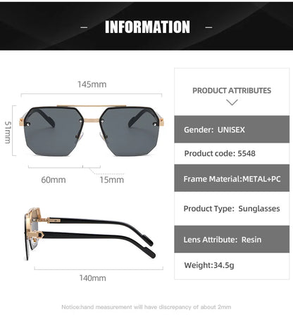 "Vista Leggera" – Semi-Rimless Sunglasses By Enzo Bellari®