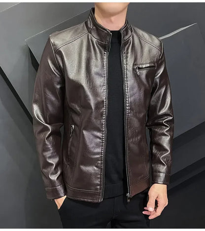 "Luce di Mare" – Slim Fit Motorcycle Leather Jacket By Enzo Bellari®