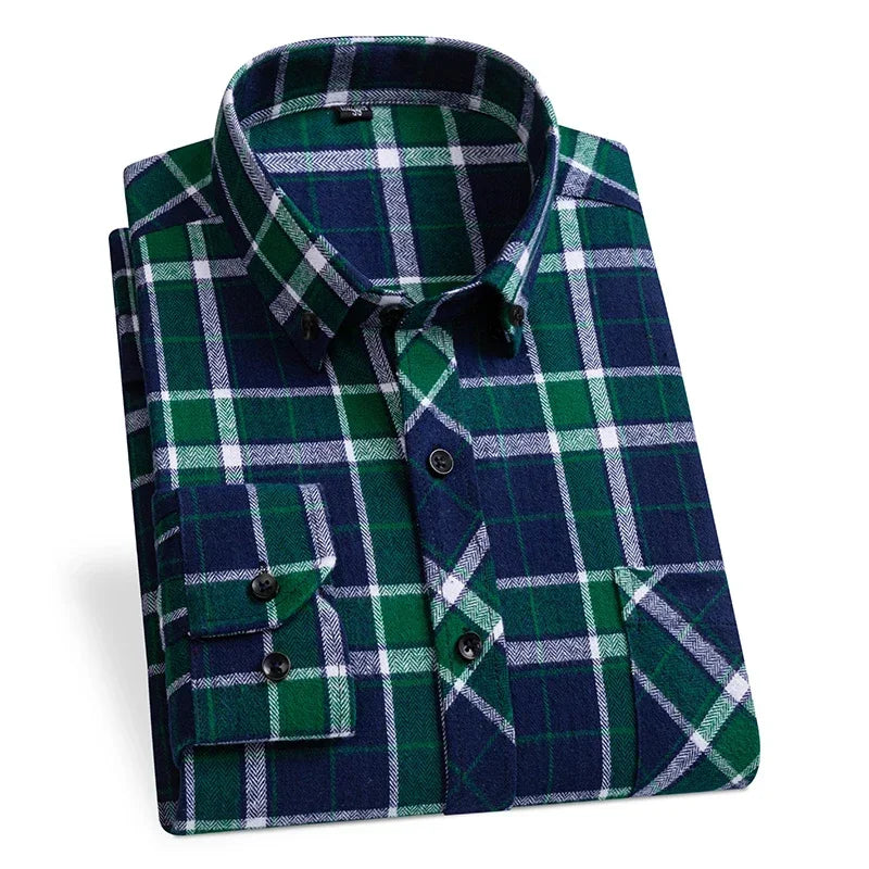 "Quadro Morbido" – Flannel Plaid Shirt By Enzo Bellari®