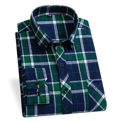 "Quadro Morbido" – Flannel Plaid Shirt By Enzo Bellari®