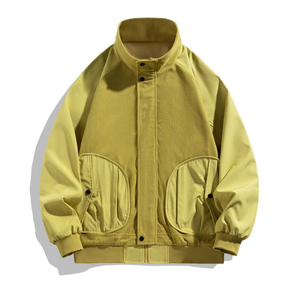 "Sole di Capri" – Casual Corduroy Stand Collar Jacket By Enzo Bellari®