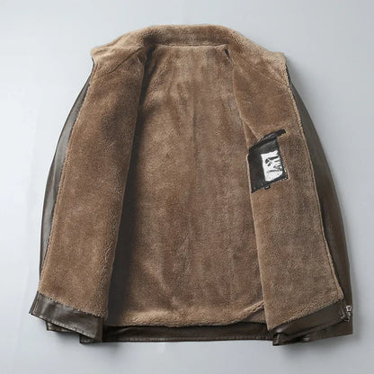 "Finta Pelle" – Fleece PU Jacket By Enzo Bellari®