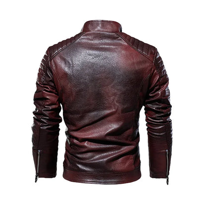 "Strada Gelida" – Fleece Leather Jacket By Enzo Bellari®