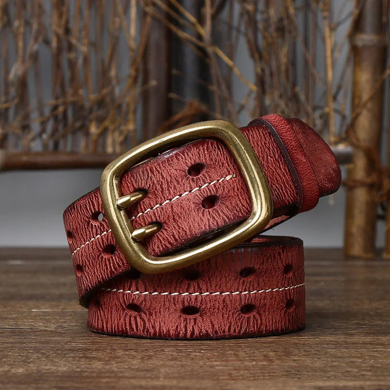 "Cintura Viva" – Cowskin Leather Belt By Enzo Bellari®