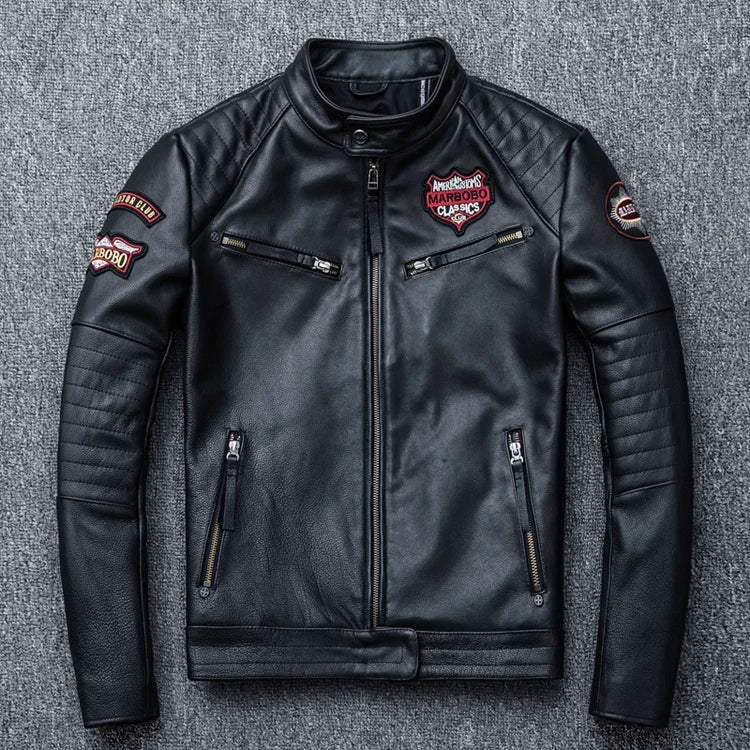 "Teschio Nero" – Skull Moto Jacket By Enzo Bellari®