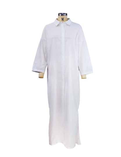 "Sole Calmo" – Cotton Linen Shirt Dress By Enzo Bellari®