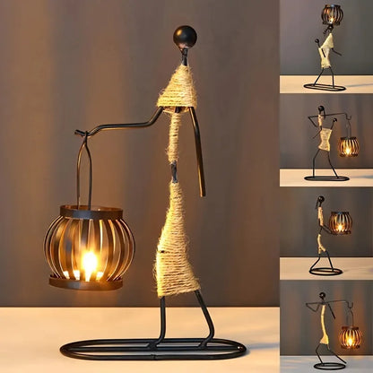 "Luna Dorata" – Nordic Metal Candle Holder By Enzo Bellari®