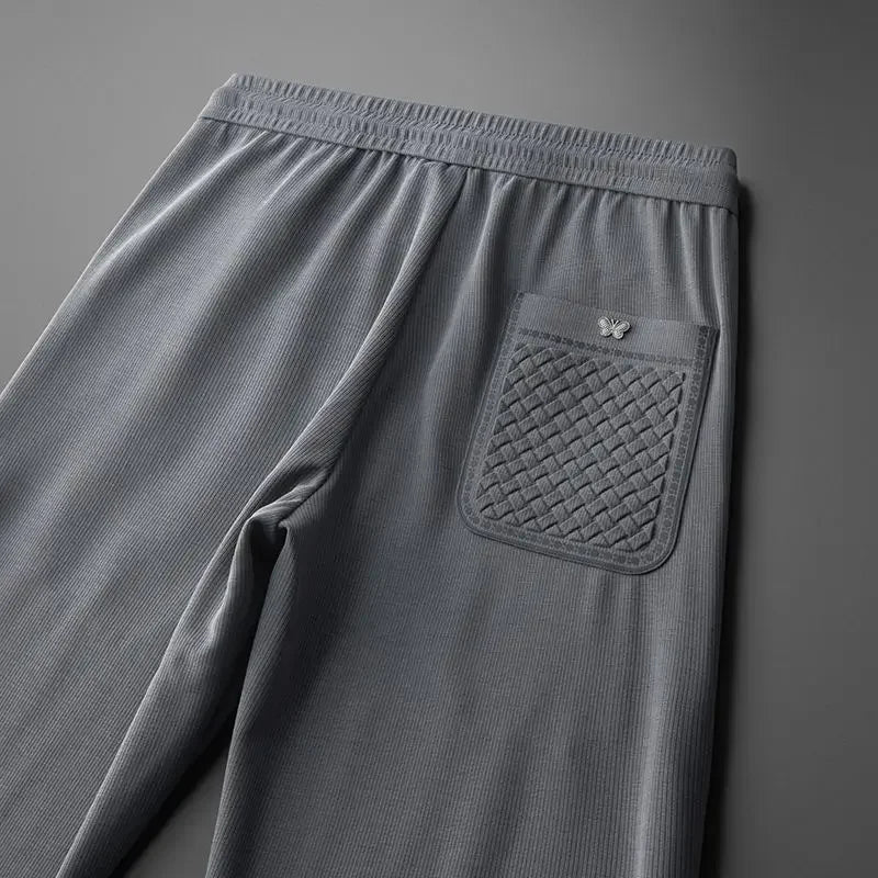 "Fior di Vento" – Embroidered Casual Pants By Enzo Bellari®