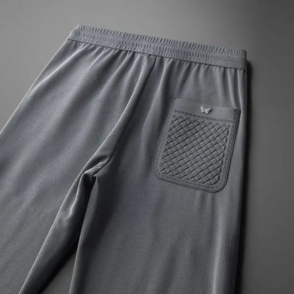 "Fior di Vento" – Embroidered Casual Pants By Enzo Bellari®