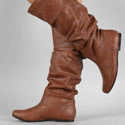"Piega Forte" – Pleated Leather Boots By Enzo Bellari®