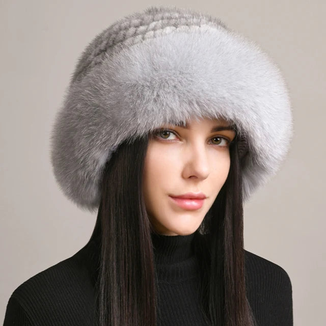 "La Pelliccia" – Mink & Fox Fur Beanie By Enzo Bellari®