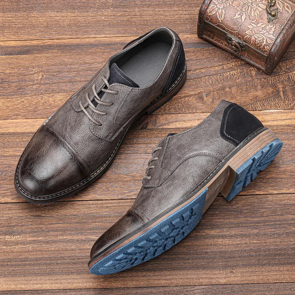"Epoca Dorata" – Brogue Leather Oxfords By Enzo Bellari®