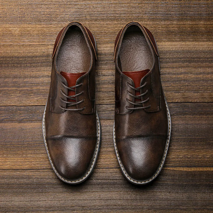 "Epoca Dorata" – Brogue Leather Oxfords By Enzo Bellari®