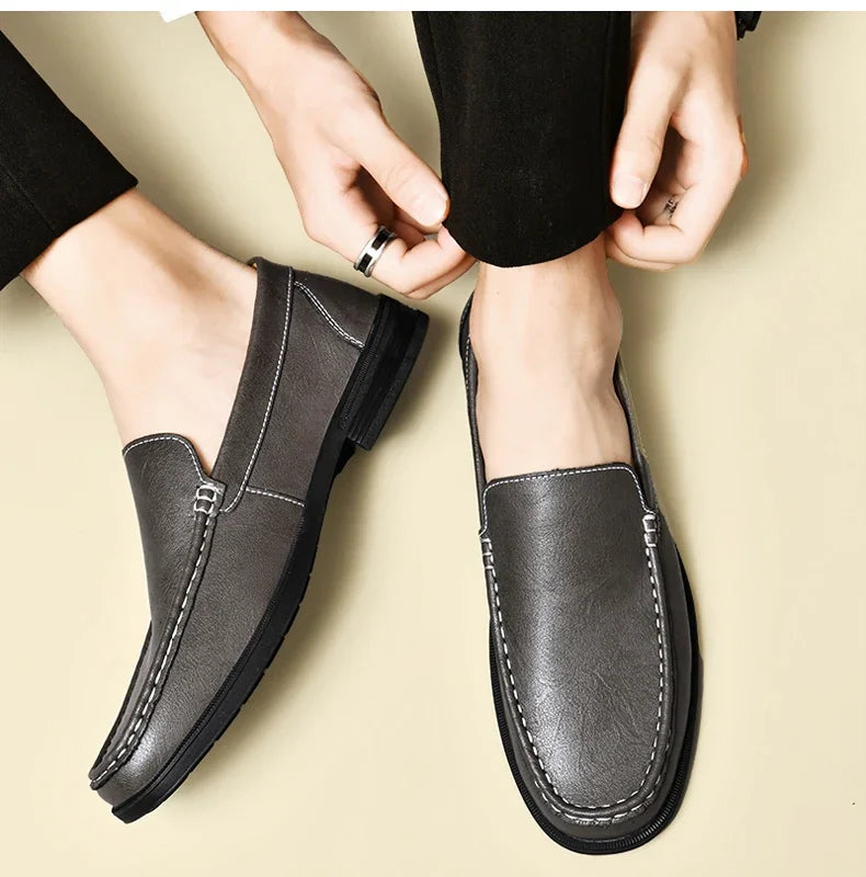 "Scivolo Vero" – Leather Slip-on Loafers By Enzo Bellari®