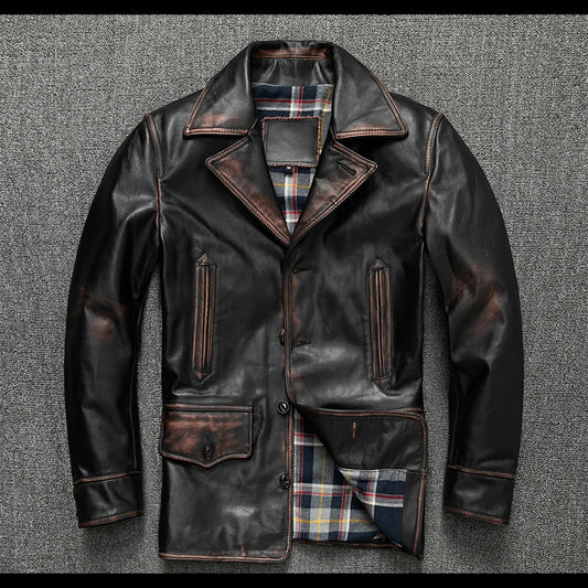 "Il Cavaliere" – Horsehide Leather Jacket By Enzo Bellari®