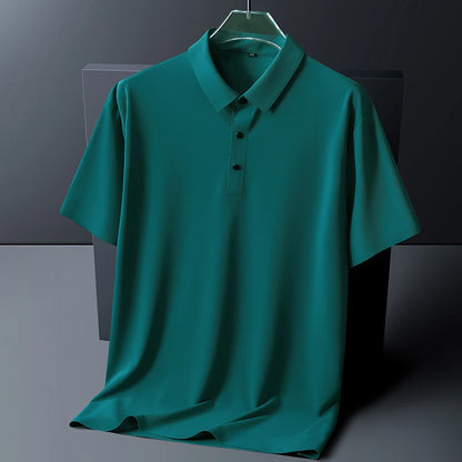 "Gelo Liscio" – Ice Silk Polo Shirt By Enzo Bellari®