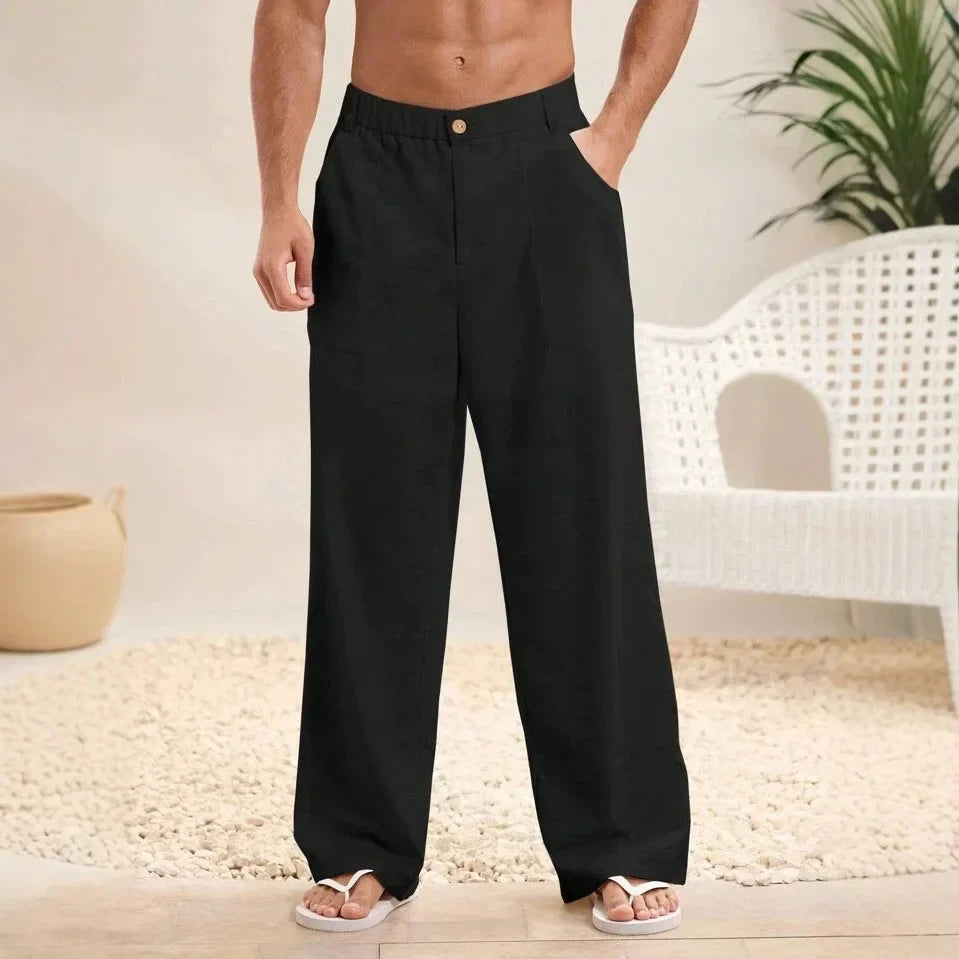 "Tessuto Libero" – Loose Linen Pants By Enzo Bellari®