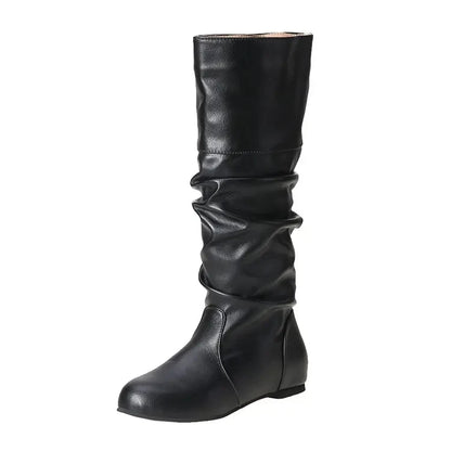 "Piega Forte" – Pleated Leather Boots By Enzo Bellari®