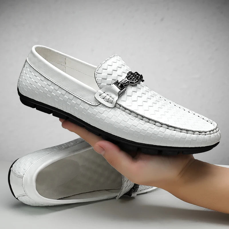 "Sole di Capri" – Genuine Leather Moccasin Loafers By Enzo Bellari®