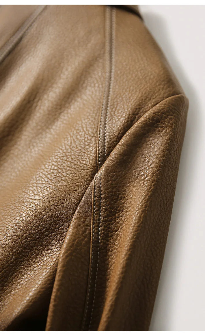 "Autunno Lucido" – Faux Leather Jacket By Enzo Bellari®