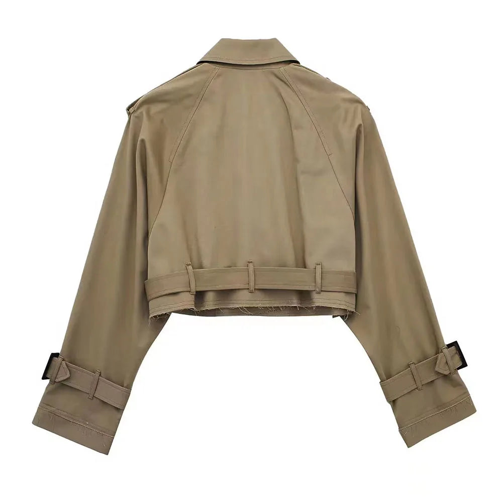 "Bello Sogno" – Cropped Double-Breasted Blazer By Enzo Bellari®