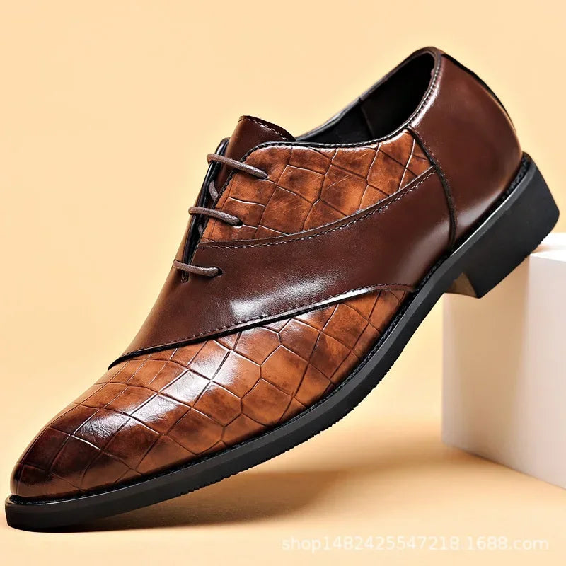 "Eleganza Nobile" – Leather Derby Shoes By Enzo Bellari®