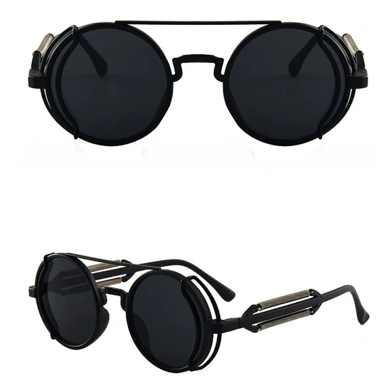 "Occhio Antico" – Steampunk Round Sunglasses By Enzo Bellari®