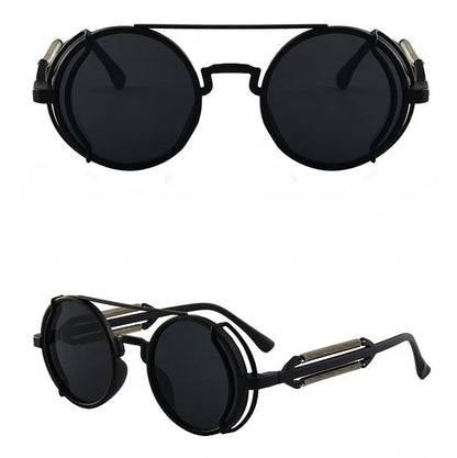 "Occhio Antico" – Steampunk Round Sunglasses By Enzo Bellari®