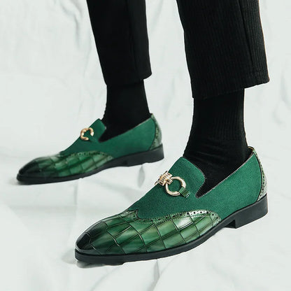 "Passo Verde" – Green Leather Loafers By Enzo Bellari®