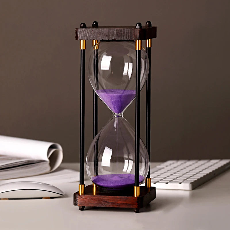 "Fior di Vento" – Vintage Wooden Hourglass Timer By Enzo Bellari®