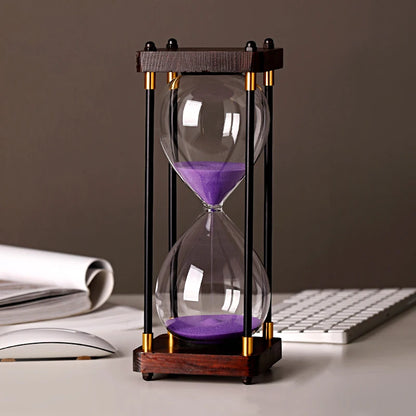"Fior di Vento" – Vintage Wooden Hourglass Timer By Enzo Bellari®