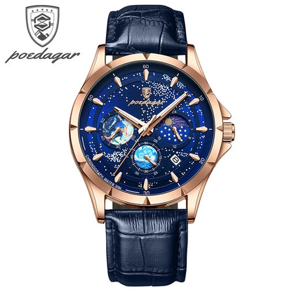 "L’Astro" – Men’s Starry Sky Quartz Watch By Enzo Bellari®