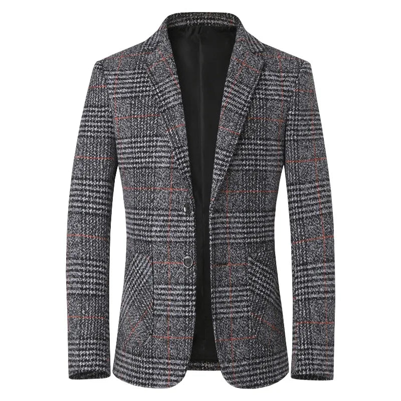 "Quadro Scozzese" – Plaid Blazer Jacket By Enzo Bellari®