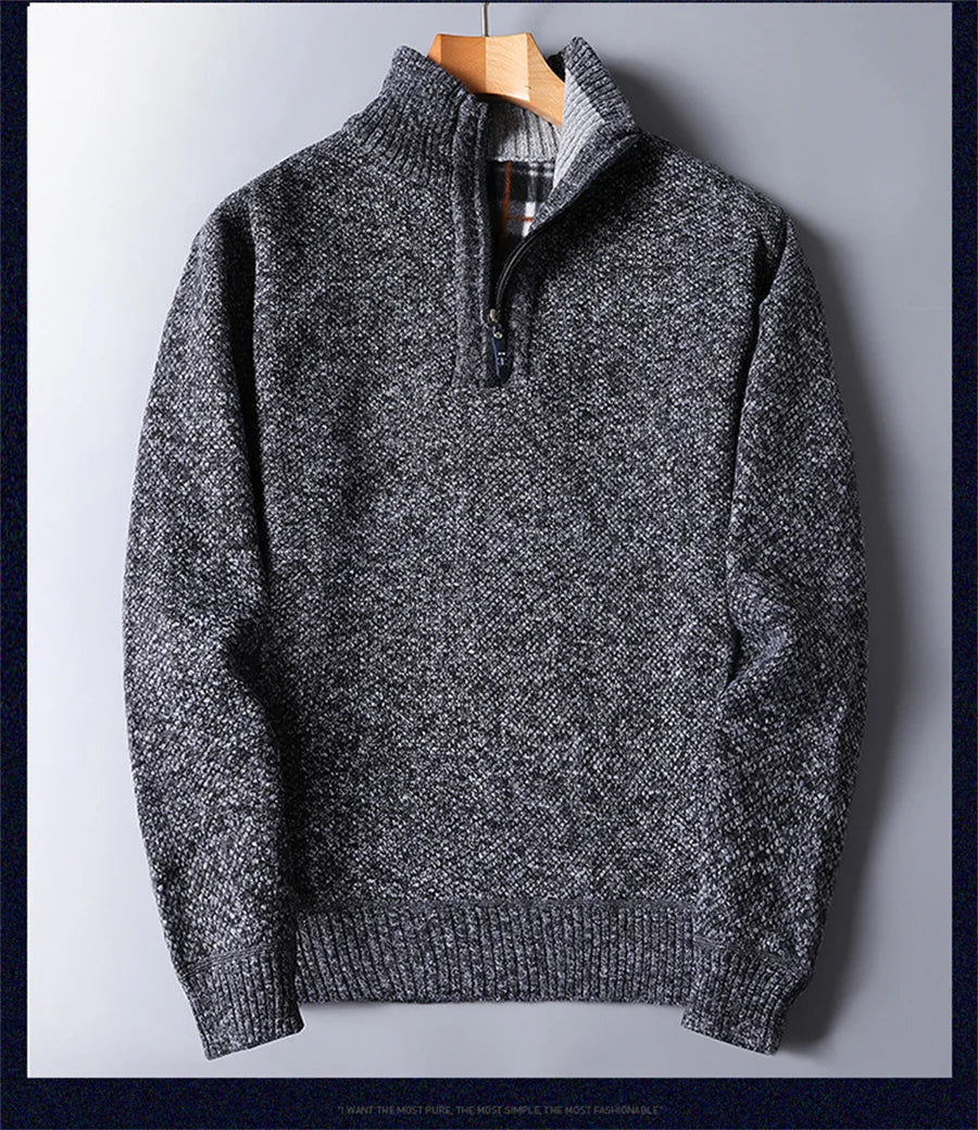 "Collo Alto" – Fleece Turtleneck Sweater By Enzo Bellari®