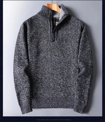 "Collo Alto" – Fleece Turtleneck Sweater By Enzo Bellari®