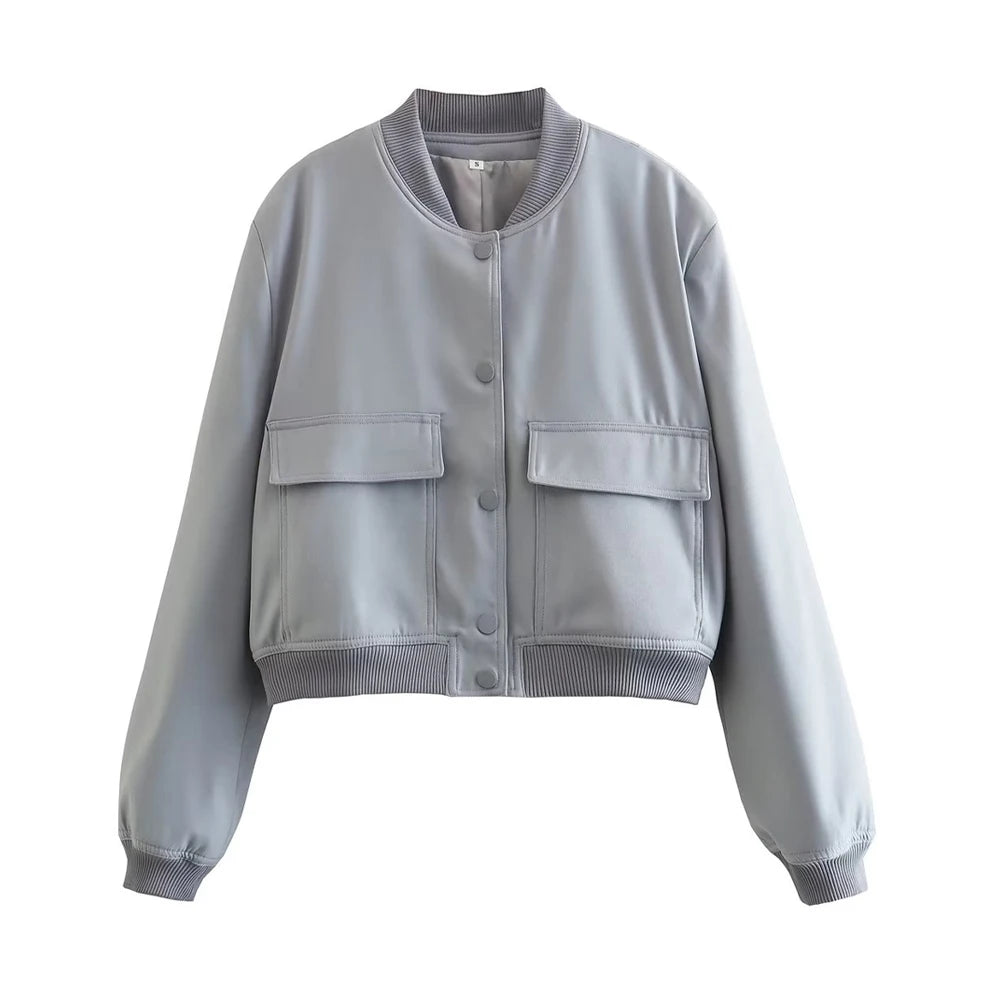 "La Bomber" – Women’s Jacket with Pockets By Enzo Bellari®