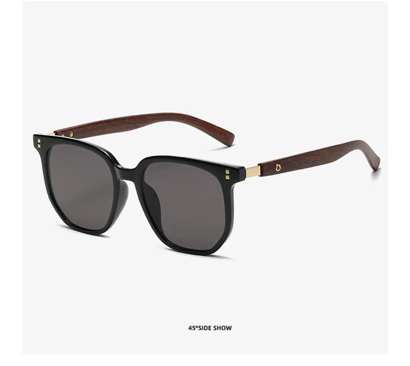 "Oro di Mare" – Retro Woodgrain Sunglasses By Enzo Bellari®