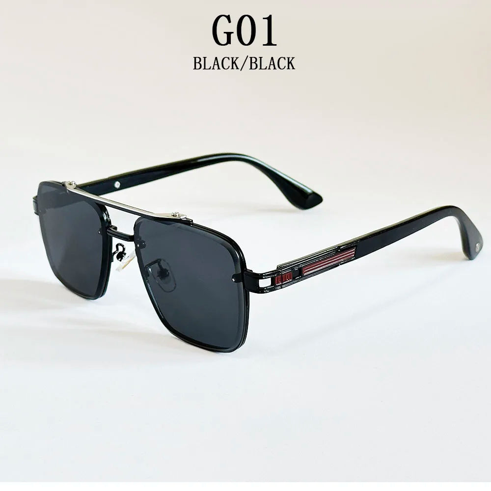 "Oro di Mare" – Luxury Square Rimless Sunglasses By Enzo Bellari®