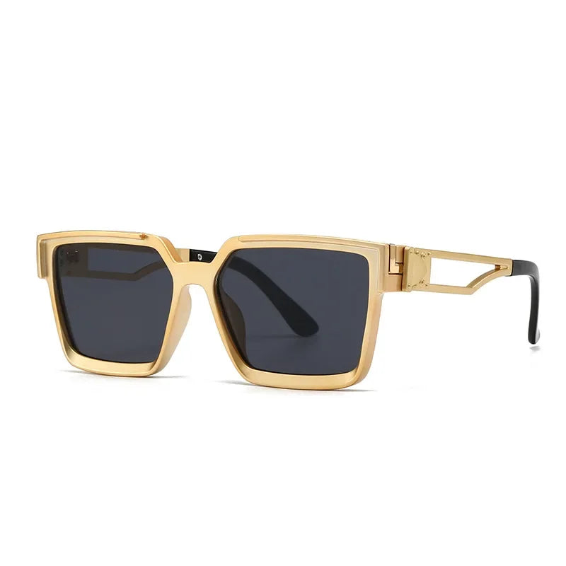 "Sole Dorato" – Square Gold Sunglasses By Enzo Bellari®