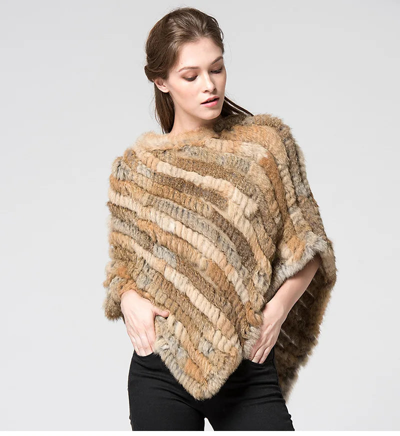 "Coniglio Reale" – Fur Poncho Vest By Enzo Bellari®