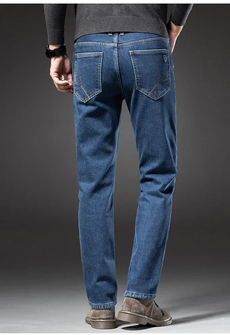"Linea Invernale" – Fleece Straight Jeans By Enzo Bellari®