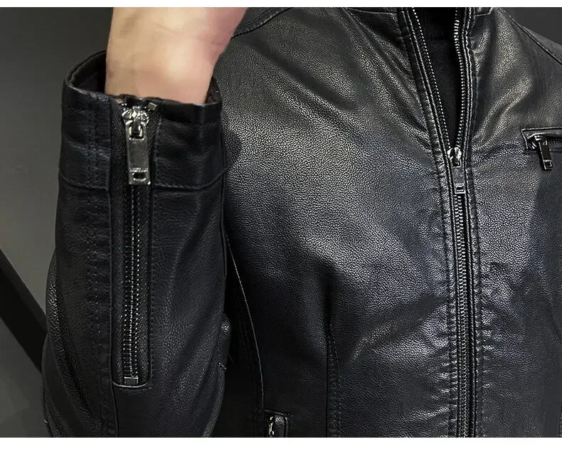 "Luce di Mare" – Slim Fit Motorcycle Leather Jacket By Enzo Bellari®