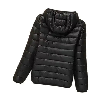 "Aria Serenata" – Lightweight Down Hooded Jacket By Enzo Bellari®