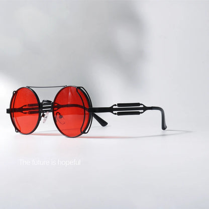"Occhio Antico" – Steampunk Round Sunglasses By Enzo Bellari®