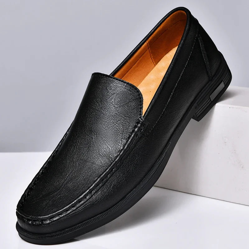 "Scivolo Vero" – Leather Slip-on Loafers By Enzo Bellari®